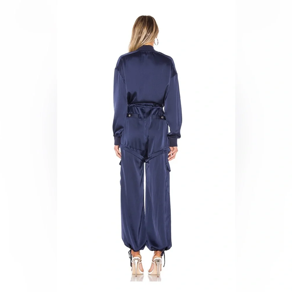 Kendall + Kylie Satin Convertible Cargo Jumpsuit - Picture 3 of 5